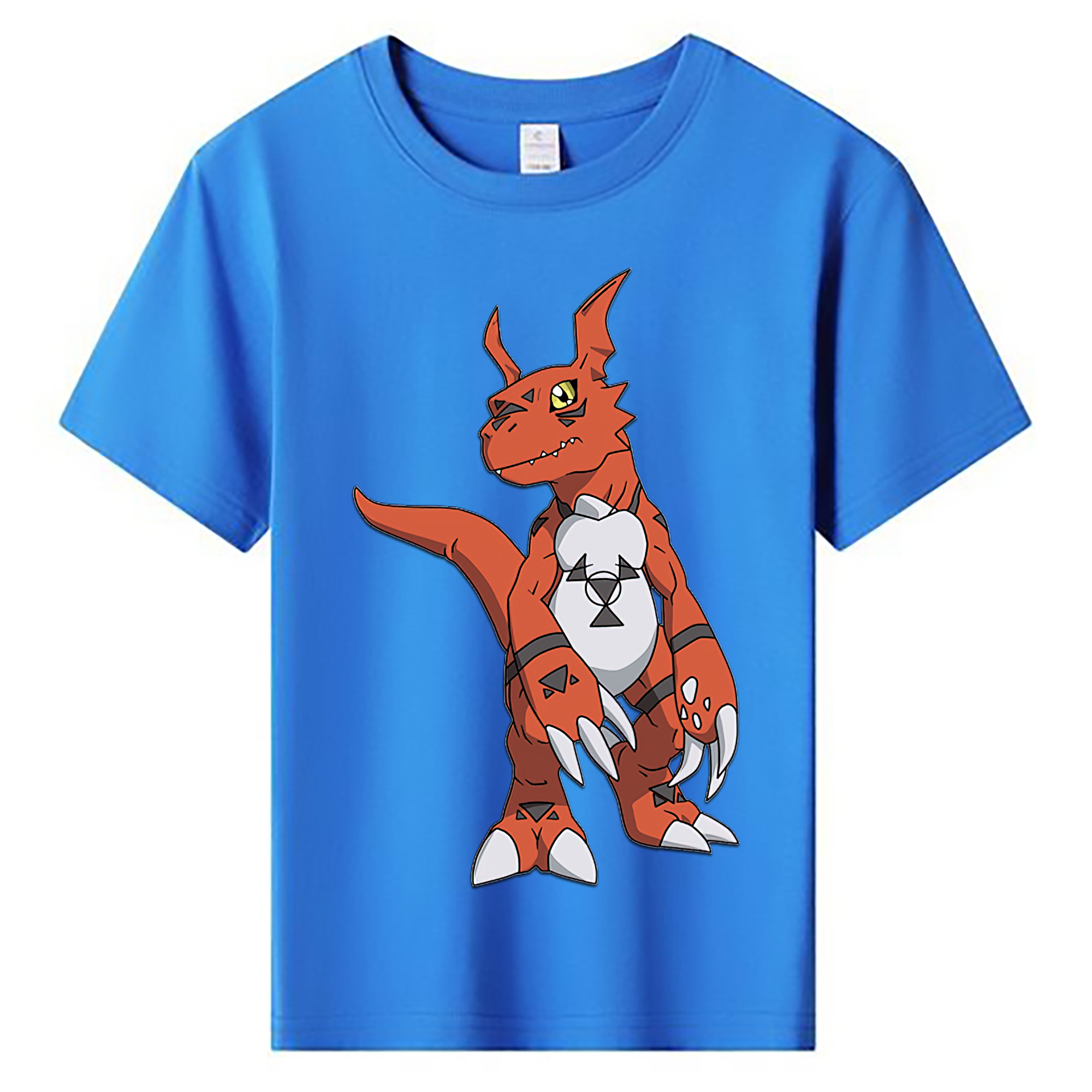 （画像用） Digimon デジタルモンスター/デジモン 綿100％キッズTシャツ（フロントプリント）